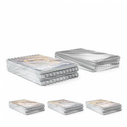 Цена за 4 шт. Блокнот на спирали ErichKrause Fluffy, А6, 60 листов, клетка_MIX-PACK фото 8