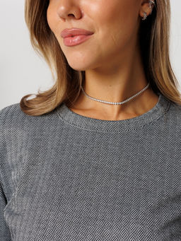 Платье женское П-176 (жаккард принт) Тёмно-серая ёлочка