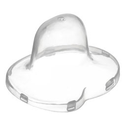 Соска - пустышка силиконовая ортодонтическая M&B «LITTLE PRINCESS», от 6 мес., с колпачком, держатель - цепочка, розовый/серебро, стразы