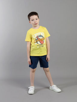 CRB wear / CSKB 90289-30-431 Комплект для мальчика (футболка, шорты),желтый/Ex.Cherubino  фото 2