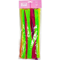 Проволока синельная 1.5*30см, 30шт. (8000307, "deVENTE") неон, ассорти