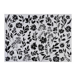Цена за 2 шт. Салфетка «Этель» Flowers black, 30×45 см, (вид 2), 100% п/э, 370 г/м²