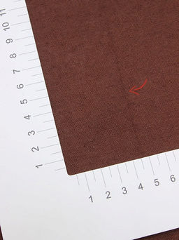 Полулен с умягчением цв.Темный коричнево-каштановый, ш.1.5м, лен-30%, хлопок-70%, 140гр/м.кв - Купава фото 2