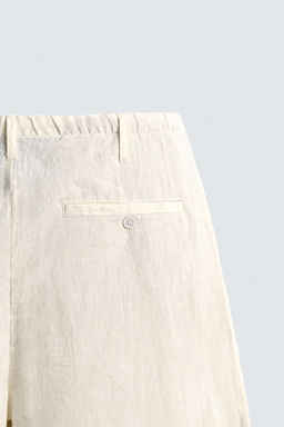 PANTAL?N RELAXED FIT 100% LINO / Crudo
