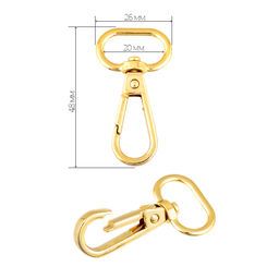 Карабин металл TBY-AX11.1-20 48х26мм (внутр. 20мм) цв. золото уп. 10шт