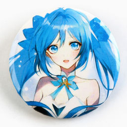 Цена за 10 шт. Значки закатные Аниме девочки, 38 мм, МИКС
