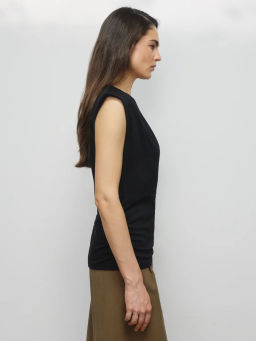 Футболка из вискозы с драпировкой / Zarina фото 4