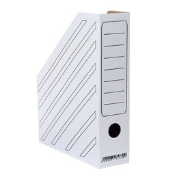 Цена за 10 шт. Накопитель-лоток А4, архивный из микрогофрокартона Calligrata, 75 мм, до 700 л, белый