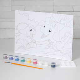 Картина по номерам Диномир 20 28,5 см - Школа талантов фото 4