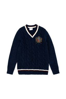 U. S. Polo Assn / Темно-синий свитер с v-образным вырезом для мальчика - U.s. polo assn фото 4