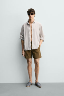 CAMISA REGULAR FIT RAYAS / Rayas marrones