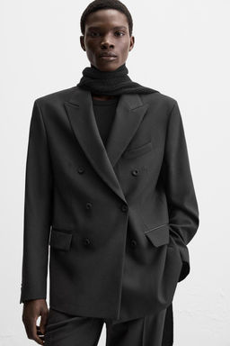DOUBLE-BREASTED BLAZER WITH SHAWL COLLAR - Zara фото 5