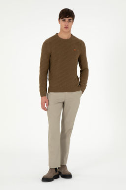 Мужские брюки из плотной ткани светло-хаки Неожиданная скидка в корзине - U.s. polo assn фото 9