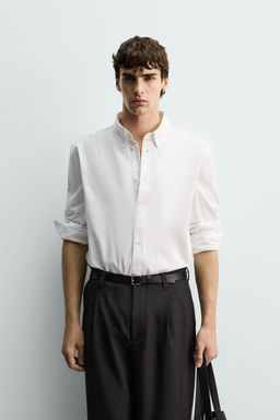 REGULAR FIT TEXTURED SHIRT - Zara фото 10