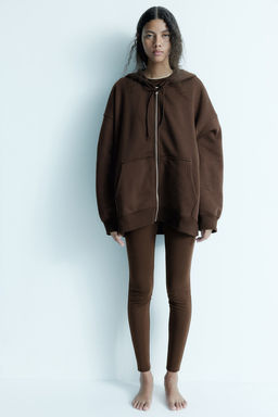 Chaqueta sudadera oversize con capucha - H&m фото 3