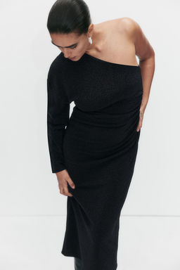 Glittery one-shoulder dress