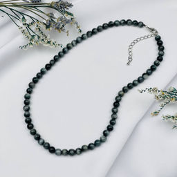 Бусы из Соколиного глаза 42 см +