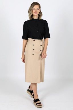 Юбка с пуговицами по переду
