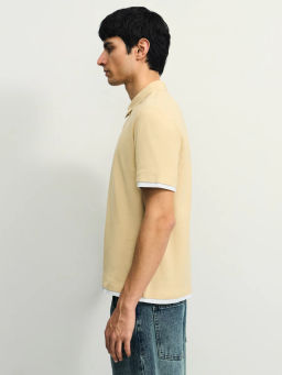 Футболка поло с констрастными вставками / Zarina  фото 4