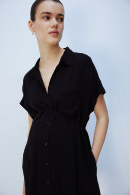 MAMA Vestido camisero con cinturon de anudar - H&m фото 3