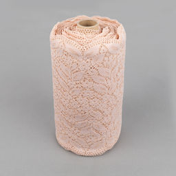 Кружево BLITZ эластичное 220 мм BLST-26 на бобине Турция слоновая кость(пудра)