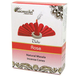 Vedic конусные благовония Rose Роза масала