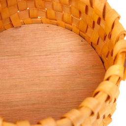 Корзина плетёная для хранения, 17×17×12.5 см, ручка h=13.5 см, ротанг