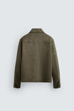 FAUX SUEDE OVERSHIRT - Zara фото 8