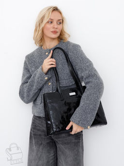 Сумка женская кожаная 9620SP black Velina Fabbiano-Safena