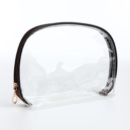 Набор косметичек 3 в 1 на молнии, цвет коричневый