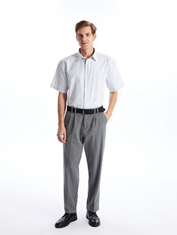 Rahat Kal?p K?sa Kollu ?izgili Erkek G?mlek