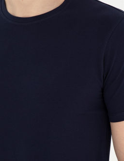 Lacivert Slim Fit Basic Ti__rt - Pierre cardin фото 7