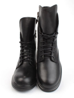 04-M3-830 BLACK Ботинки зимние женские (натуральная кожа, натуральный мех) - Фабричный китай фото 13