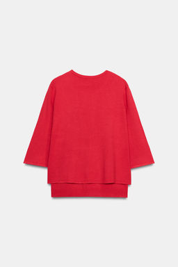 CHAQUETA PUNTO DOBLE CAPA / Rojo - Zara фото 8