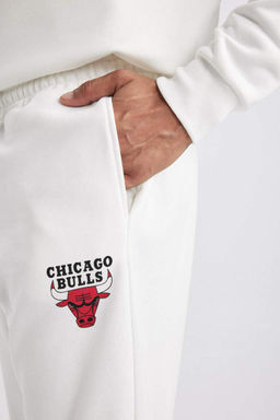 DeFactoFit Толстые спортивные штаны стандартного кроя для джоггеров NBA Chicago Bulls  фото 6