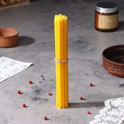 Цена за 2 шт. Набор свечей церковных Храм Христа для домашней молитвы, парафин, 12 шт.