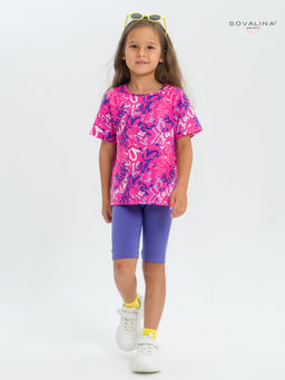 Костюм Актив надписи фуксия-вери-пери - Sovalina фото 11