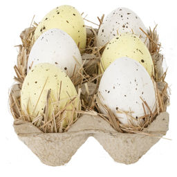 Набор из 6 изделий декоративных "Яйцо пасхальное", L13,5 W10,5 H6 см