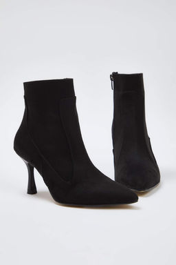 Siyah Suet Ince Topuklu Sivri Burun Kad?n Bot TAKAW26BO00081