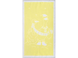 6с103.412ж1 Гусь и снеговик(лимонно-серый) Полотенце махровое 50х90см