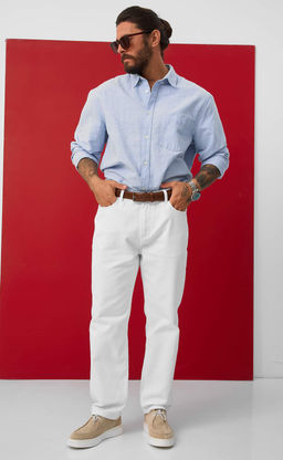 Джинсы P511-0166C white - Primm фото 9