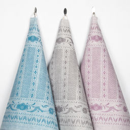 17С122-ШР/фкор Комплект полотенец из 3 шт. 49*70 "Лейла-3" цв. 0 рис. 381