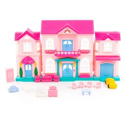 Кукольный домик София с набором мебели и автомобилем (14 элементов) (в пакете) - Полесье фото 5