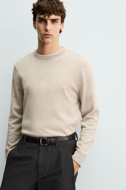 REGULAR FIT WOOL JUMPER - Zara фото 6