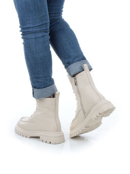 04-M3-886 BEIGE Ботинки зимние женские (натуральная кожа, натуральный мех)