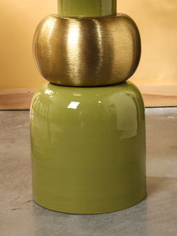 Столик кофейный «Авокадо», 40×40×53 см, с золотой сферой