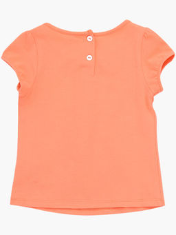 Футболка для девочки	 UD 3127 персик - Mini maxi фото 2