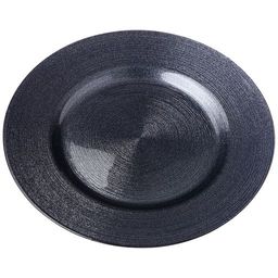 ТАРЕЛКА MIRACLE BLACK SHINY 28СМ БЕЗ УПАКОВКИ