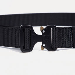Ремень мужской, ширина 4 см, пряжка металл, цвет чёрный - Simaland фото 2