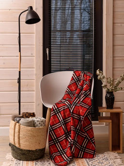 Флисовый плед 130x160 см с принтом PF130, двусторонний: Для дома, дивана, пикника, машины, путешествий - Bio-Line